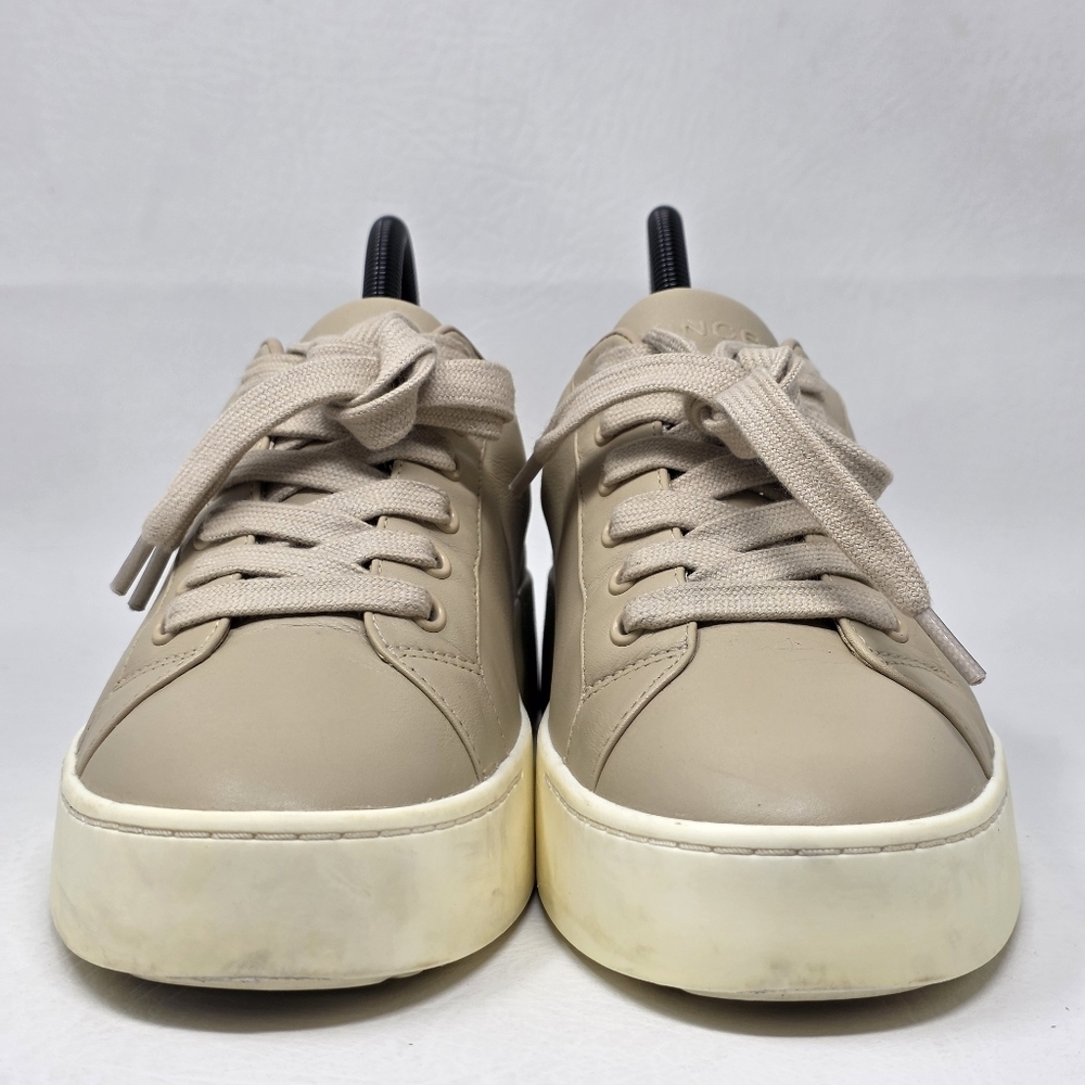 Vince Bensley Women's Platform Leather Lace-Up Sneaker Size 7.5 Pre-owned - Picture 7 of 11